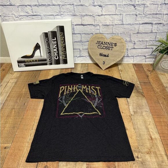 Men's Pink Mist Tee - Vintage Black (grey) size L grunt style - Picture 4 of 10